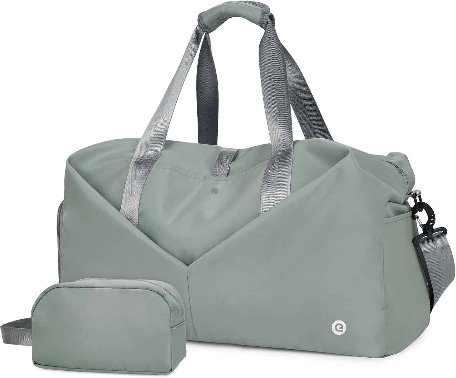 WANDF Large 40L Gym Bag with Shoe Compartment Wet Pocket for Women Men ...