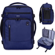 WANDF Travel Backpack with 16 Pockets,Airline Approved Carry on Luggage, Waterproof Personal Item Bag for Weekender Business HikingBlue Bag
