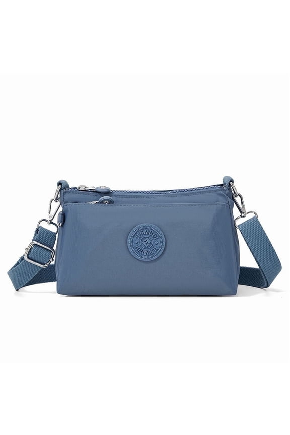 Small Crossbody Bag for Women,Ladies 3 Compartments Lightweight Shoulder Purse with Adjustable Strap, Mini Messenger Bag for Phone Wallet Keys,Smart Sling Bag for Shopping,Leisure,Travel(Blue)