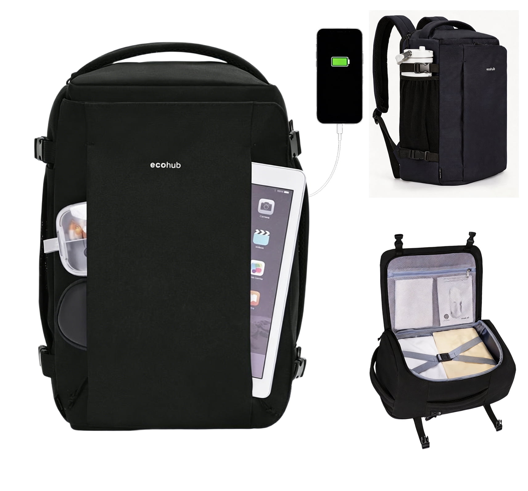 Small Pc Backpack WANDF Small Travel Backpack for Men,Personal Item Bag 17x10x9 | 20L ...