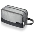 thumbnail image 1 of WANDF Toiletry Bag for Men, Hanging Travel Dopp Kit Bag,Lightweight Water Resistant Small Shaving Bag Bathroom Cosmetic Organizer for Women, Grey, 1 of 8
