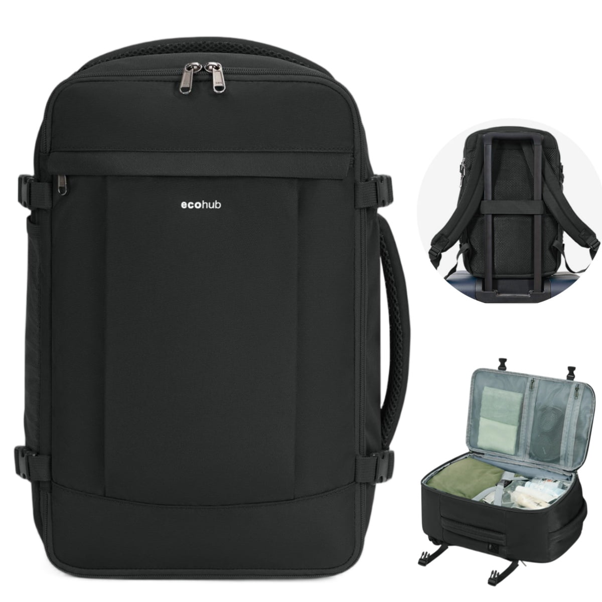 Small Pc Backpack WANDF Small Travel Backpack with USB Port, 20L Carry On Back Pack Fit ...