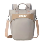 WANDF Womens Convertible Backpack,Stylish Durable 15.6 Inch Laptop Backpacks for Ladies,Multi-Carry Tote Bag Shoulder Bag Handbag for Work Travel DailyGrey Backpacks