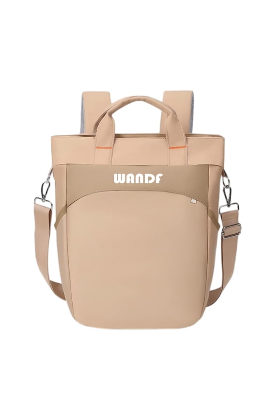 Women's Convertible Backpack,Stylish Durable 15.6 Inch Laptop Backpacks for Ladies,Multi-Carry Tote Bag Shoulder Bag Handbag for Work Travel Daily(Khaki Backpacks)