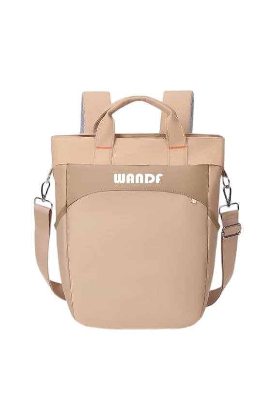 Women's Convertible Backpack,Stylish Durable 15.6 Inch Laptop Backpacks for Ladies,Multi-Carry Tote Bag Shoulder Bag Handbag for Work Travel Daily(Khaki Backpacks)