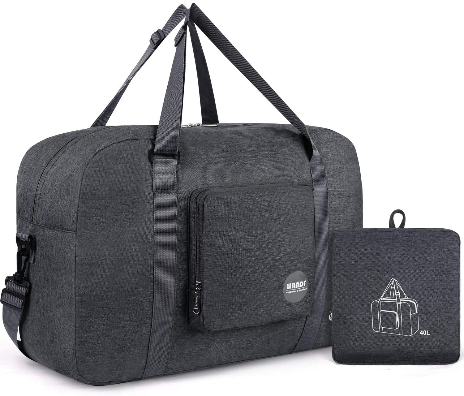 WANDF for Spirit Airlines 18" Foldable Travel Duffle Bag Weekender Bags