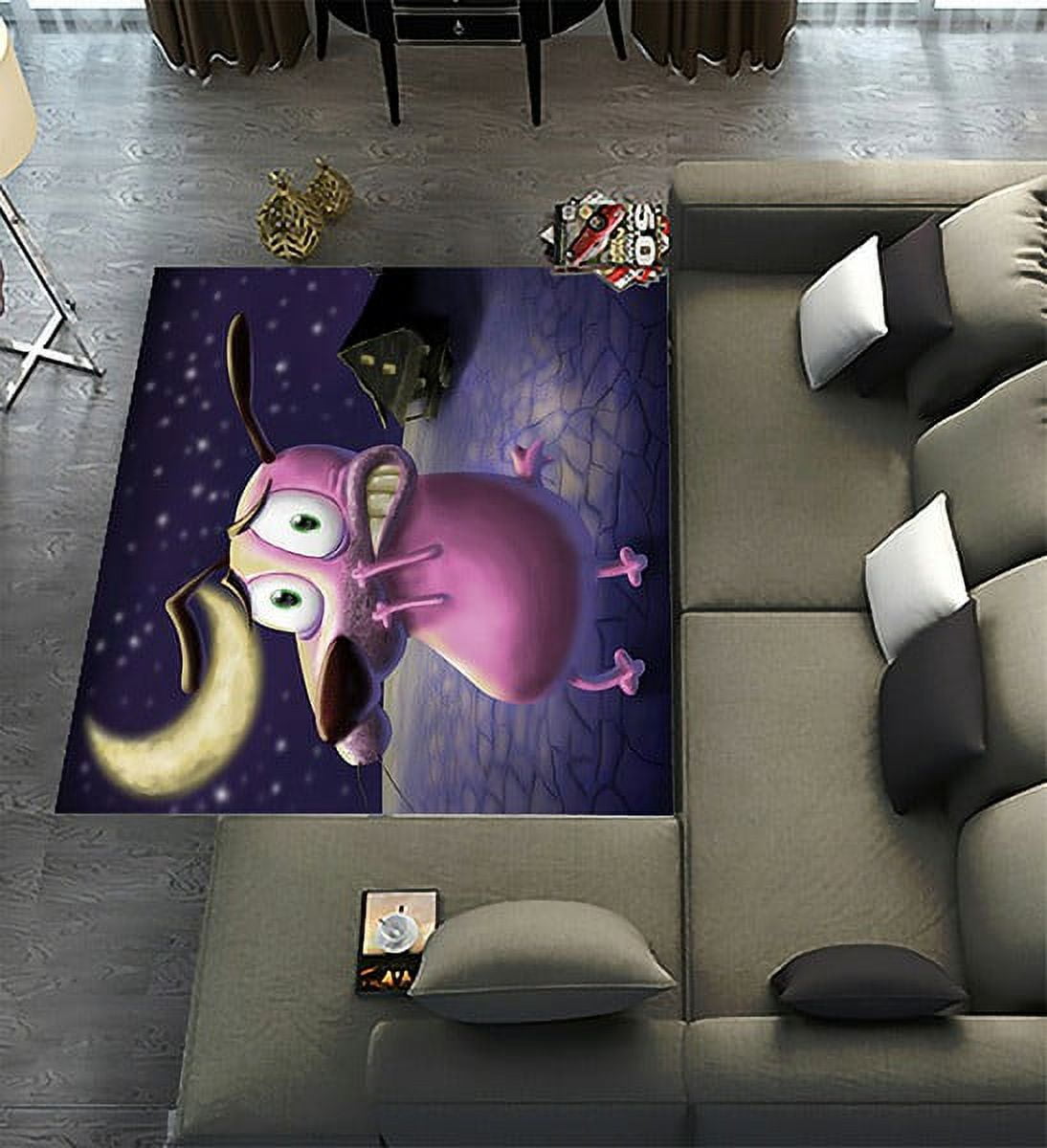 WANDJYOU Courage The Cowardly Dog Area Rugs 6 X 8ft Floor Carpet Mat wandjyou-courage-the-cowardly-dog-area-rugs-6-x-8ft-floor-carpet-mat