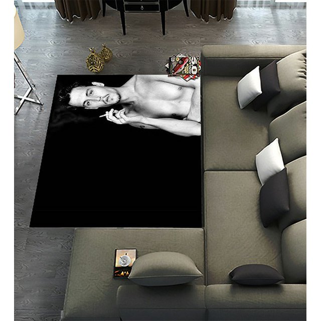 WANDJYOU Johnny Depp Pattern Area Rugs 2 x 3ft Floor Carpet Mat for ...