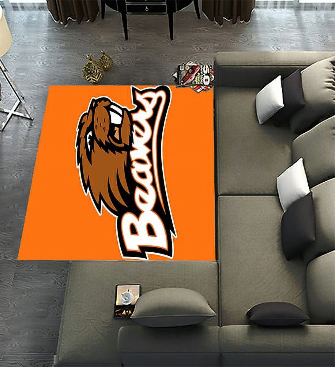 WANDJYOU Oregon State Beavers Area Rugs 6 x 9ft Floor Carpet Mat for
