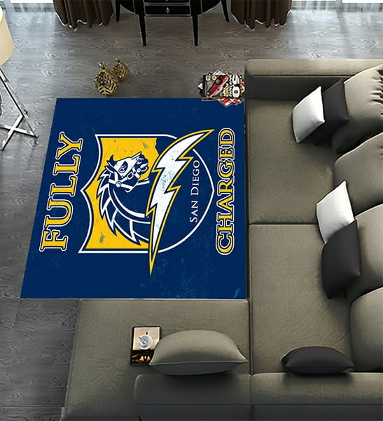 WANDJYOU San_Diego_Chargers_ Area Rugs 6 x 9ft Floor Carpet Mat for