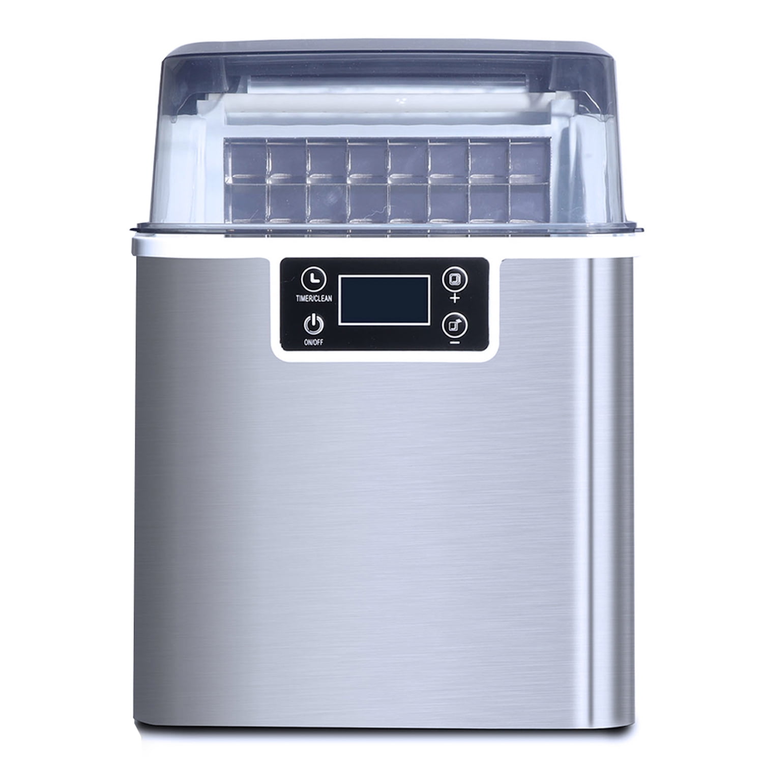 Euhomy IM-F Countertop Auto Self Cleaning Portable Ice Maker W Basket Silver