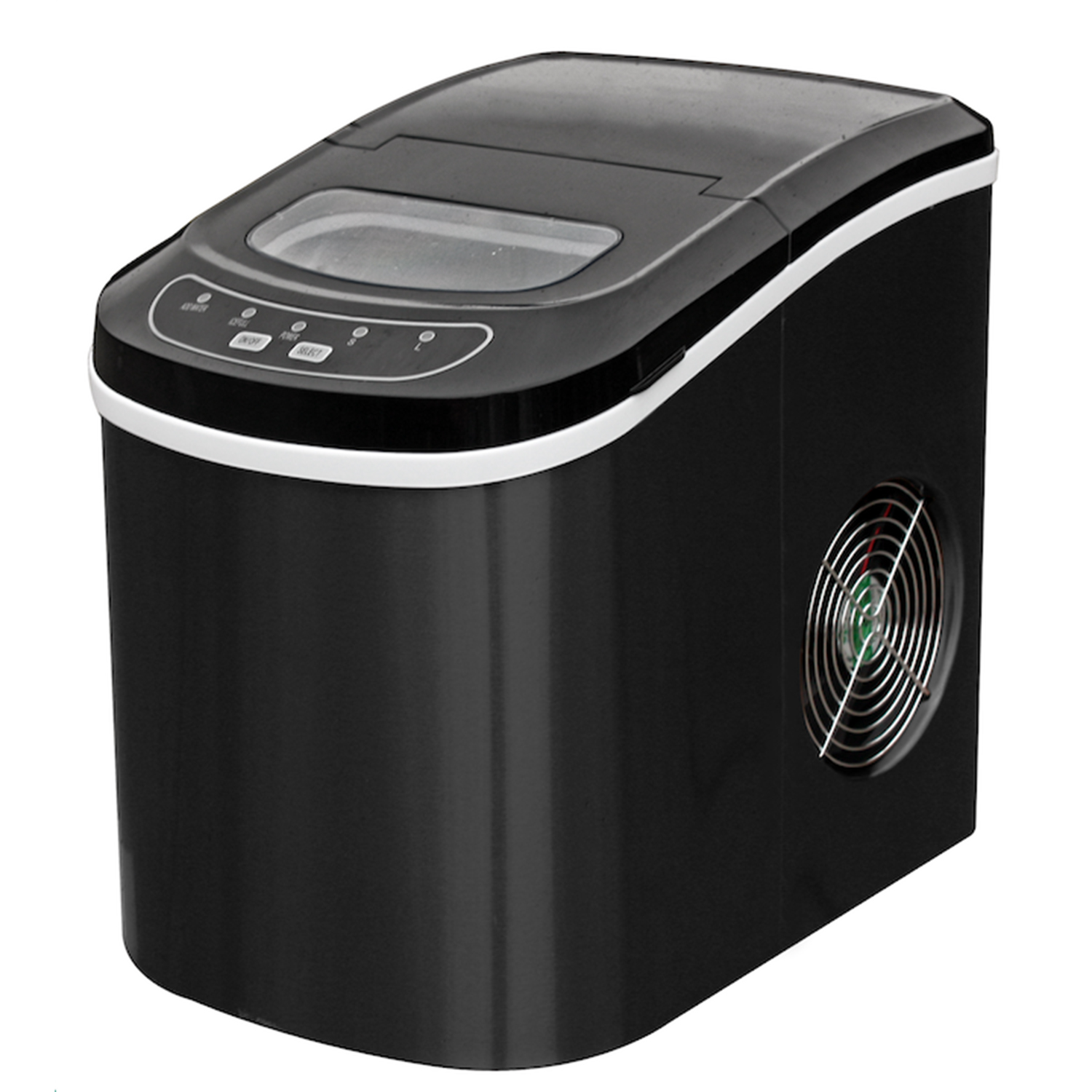 WANDOR Compact Portable Top Load Ice Maker with LED Display, Black