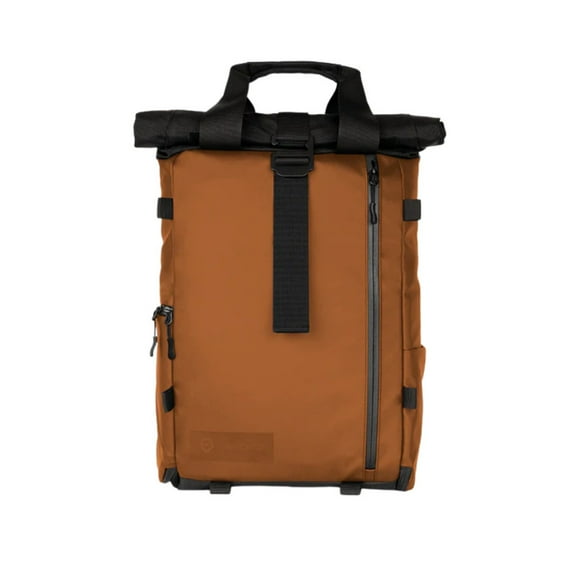WANDRD PRVKE Lite 11L Weatherproof Camera Backpack with Expandable Rolltop Built-In Camera Cube and Quick Side Access (Sedona Orange)