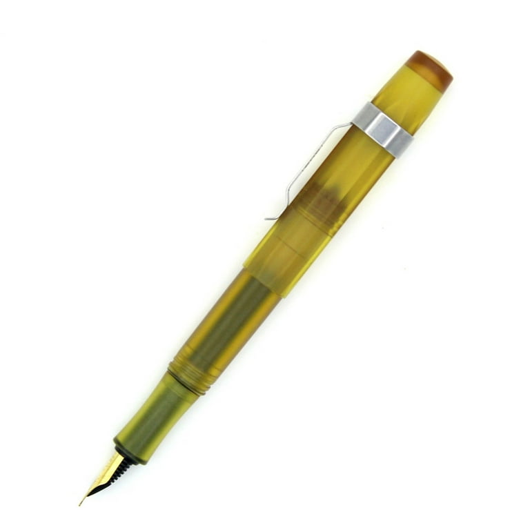 WANERSEN PEI Ultem Amber Fountain Pocket Pen, Signature Gel Pen