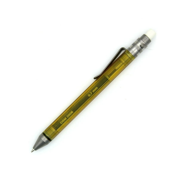 WANERSEN PEI Ultem Amber Mechanical Automatic Pencil, Imported PEI Resin Body, 5.9"