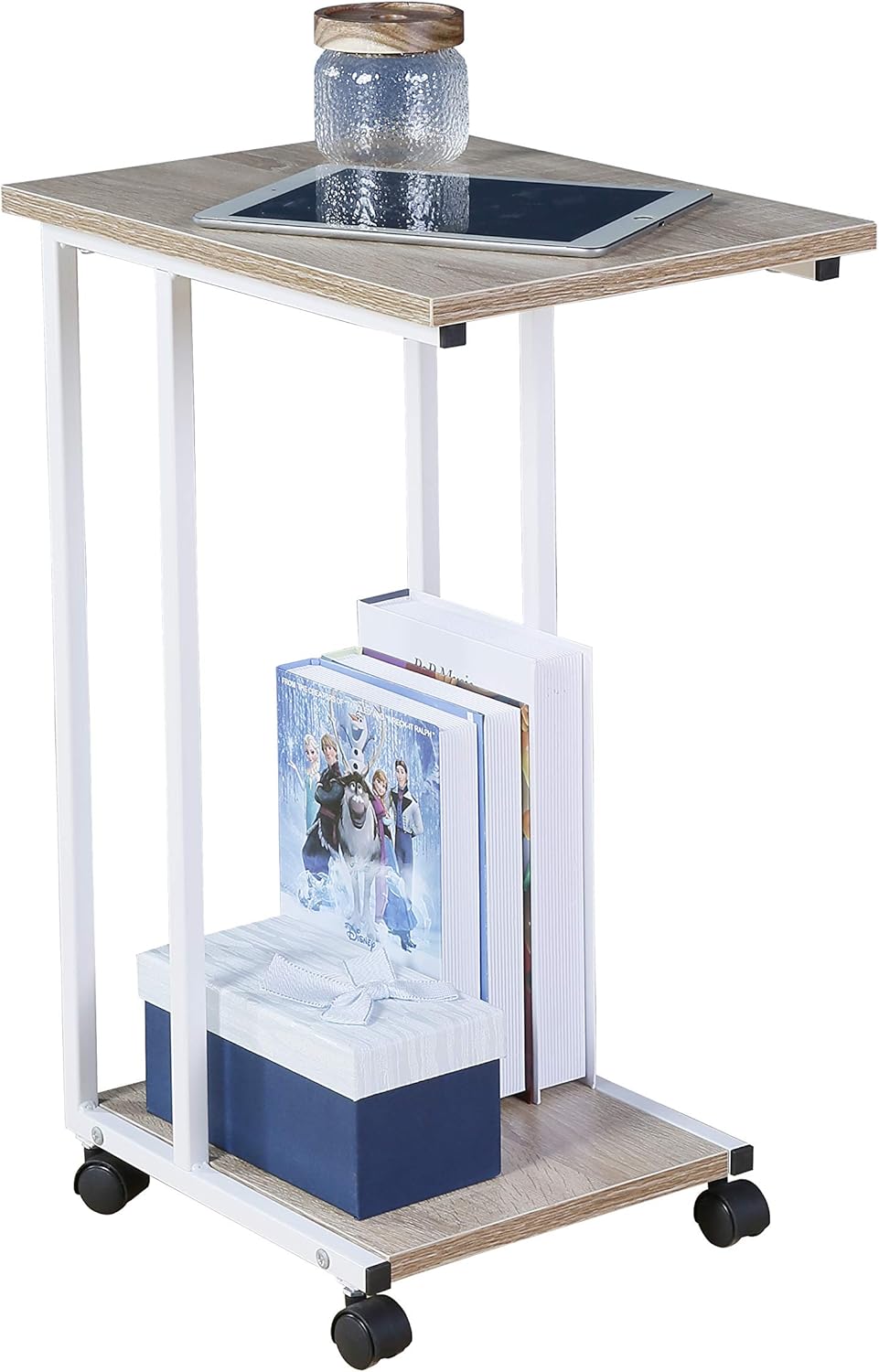 WANGBOY Side End C Table for Sofa, Living Room Couch Table Snack Table