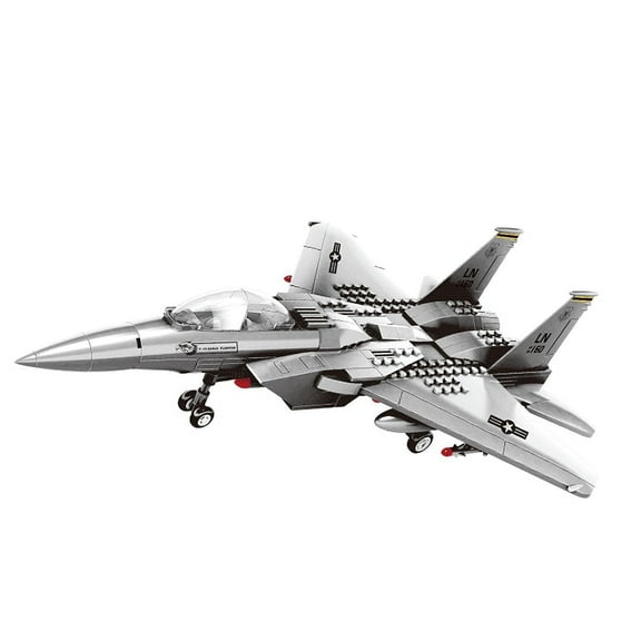 WANGE F-15 Eagle Fighter Jet Military Airplane Building Block Set 223 Pieces ABS Plastic