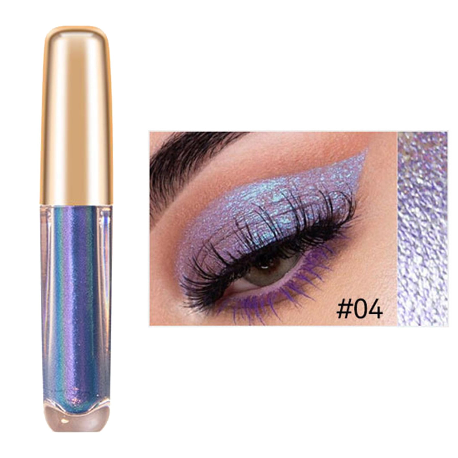 WANGJIAOID 6 Colors Liquid Eyeshadow Color Eye Makeup Face Makeup Color