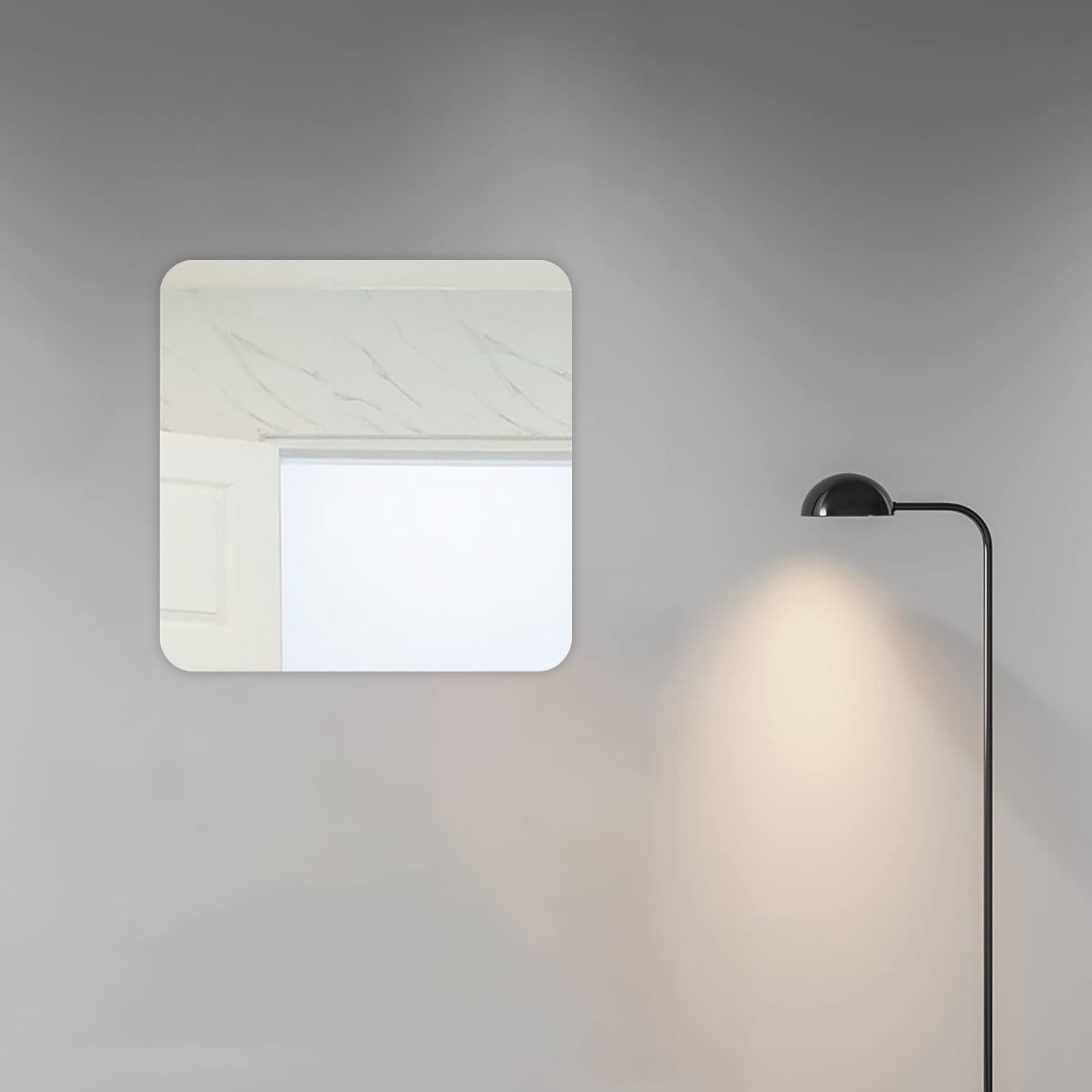 WANGJIAOID Acrylic Self Full Body Wall Mounted Non Perforated Soft DIY