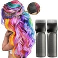 WANGJIAOID Black Hair Dye Bottle Applicator Brush Dispensing Salon Hair