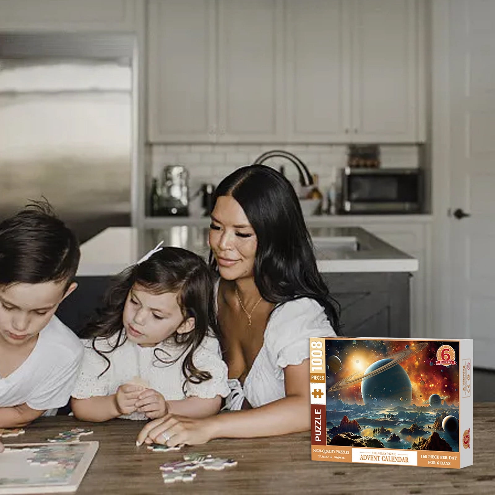 WANGJIAOID Blind Special Shaped Puzzle 1008 Pieces 6 Small Fashion