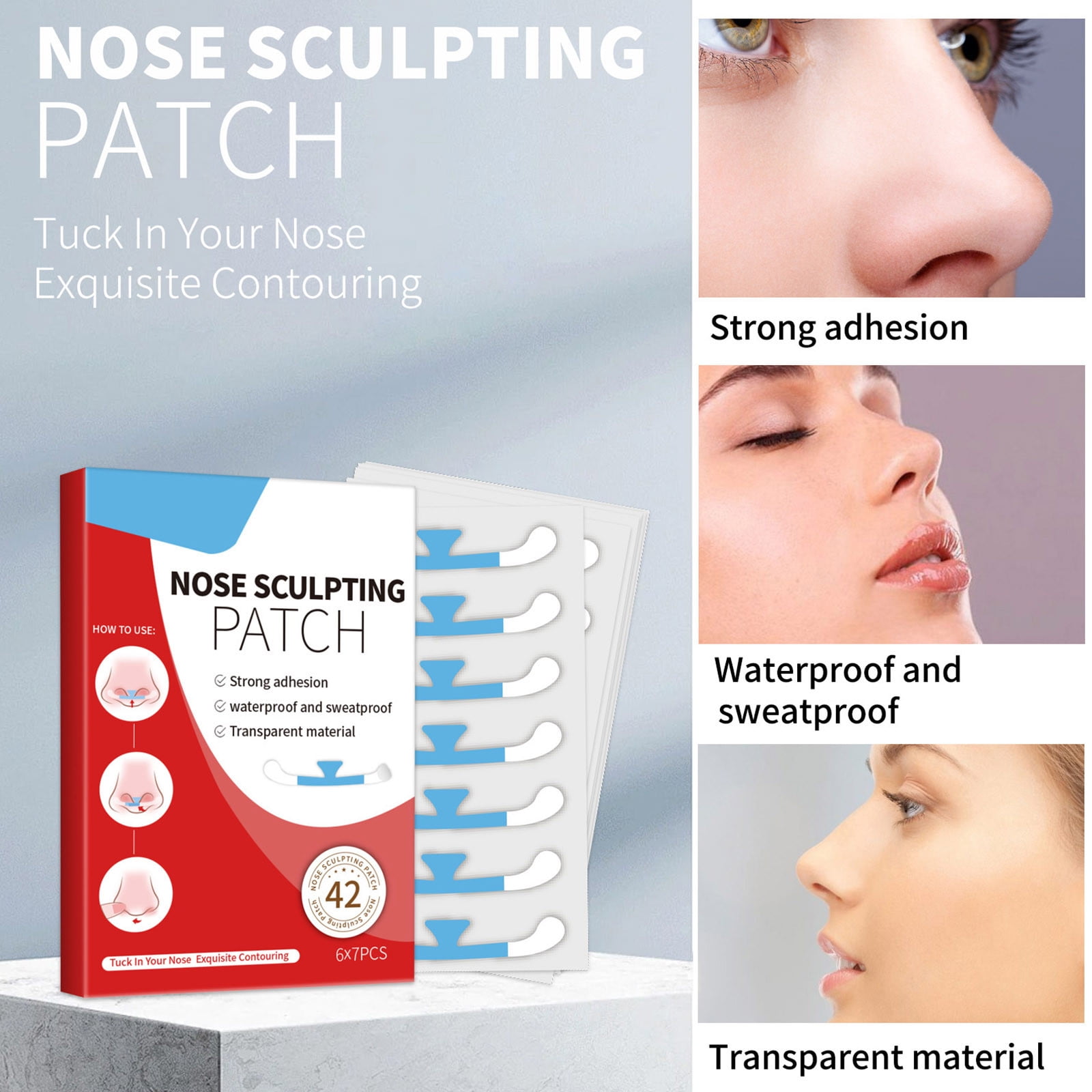 WANGJIAOID Breathe Right Nasal Strips Extra Strength Tan Nasal Strips