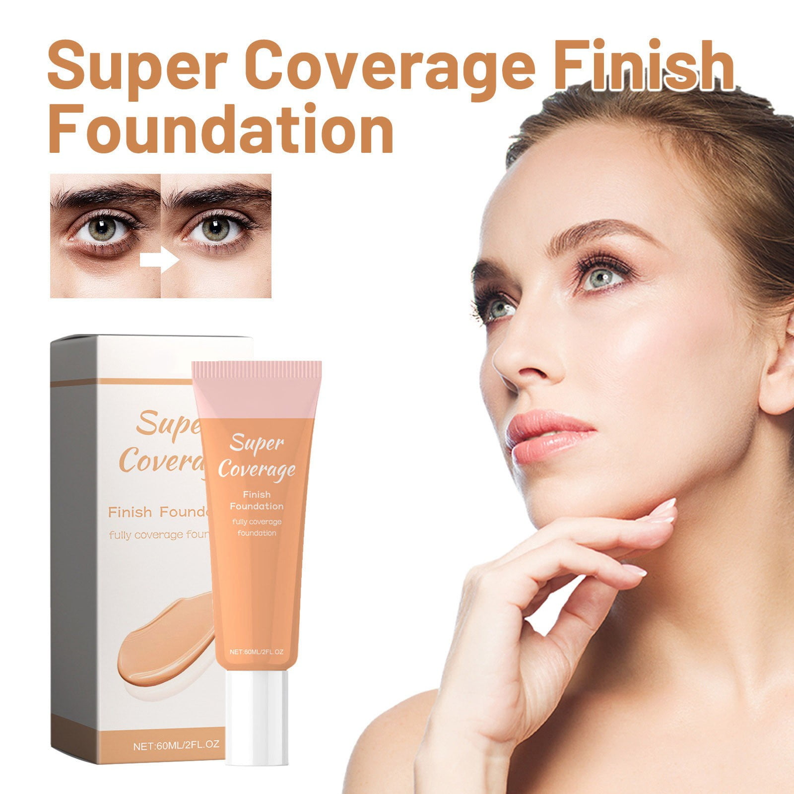 WANGJIAOID Bruise Makeup Cover Concealer Moisturizing Liquid Foundation