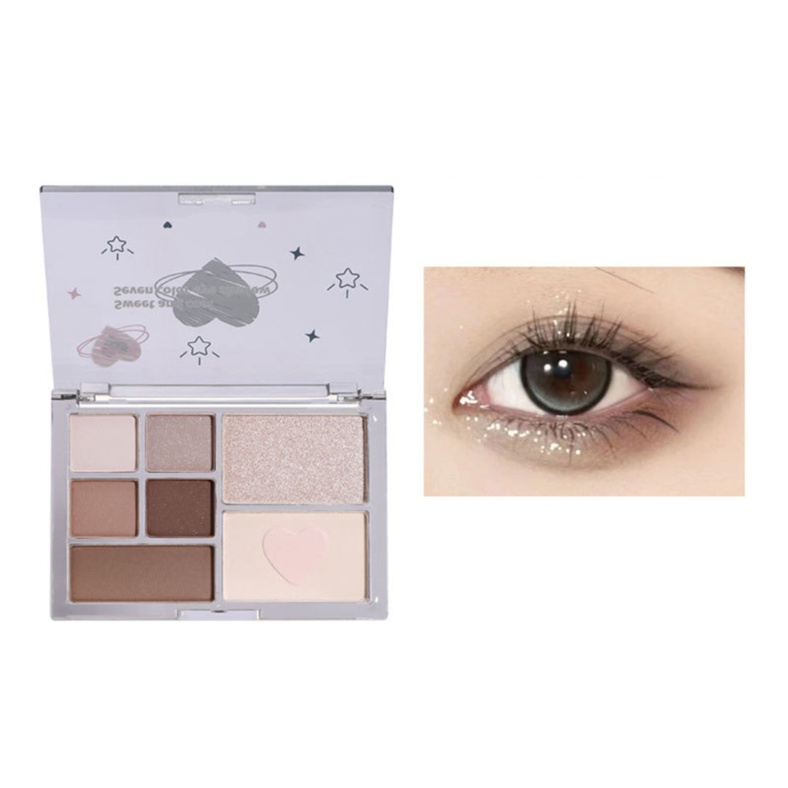 WANGJIAOID Chocolate Crayons Neutral Eyeshadow 7 Highly Pigmented Cool