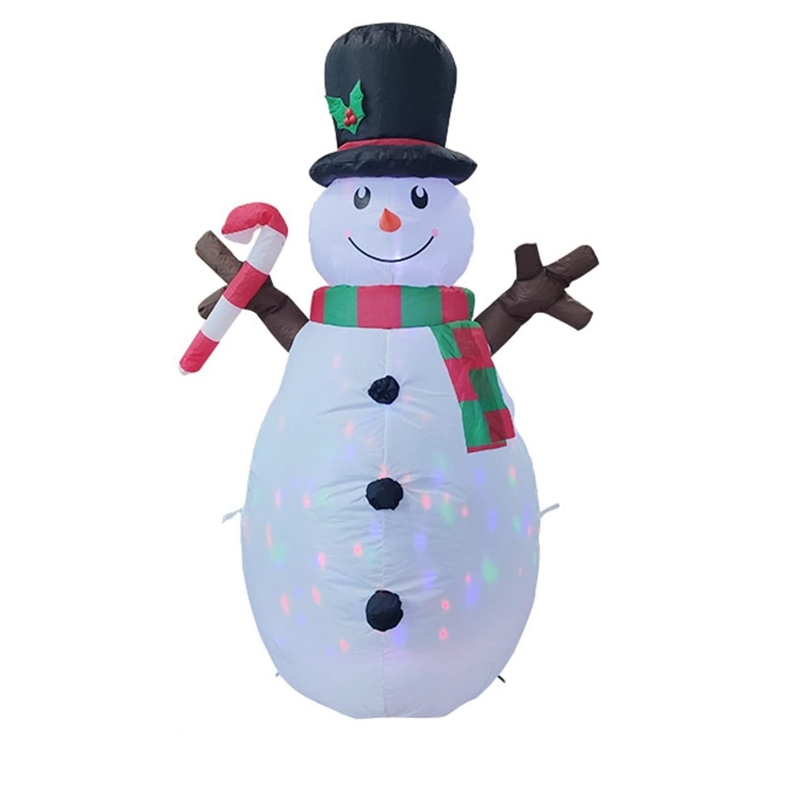 WANGJIAOID Christmas Inflatable Snowman Rotating LED Lights Blow Up