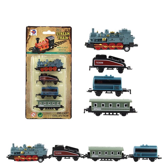 WANGJIAOID Classical Alloy Retro Steam Joint Train Model Kid Child Toys New Building Games for