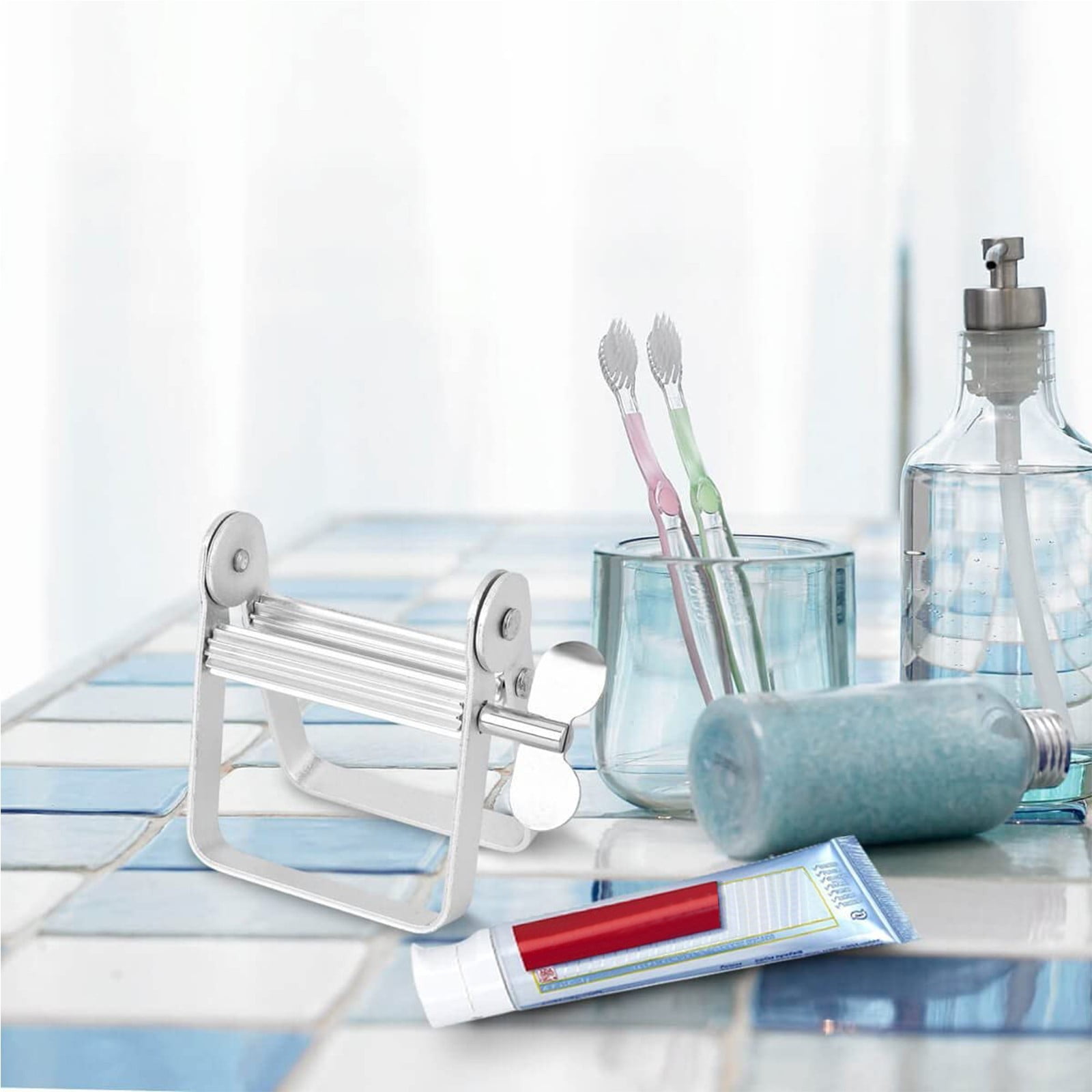 WANGJIAOID Clean Edge Toothpaste Tubes Squeezer Dispenser Metal Tubes