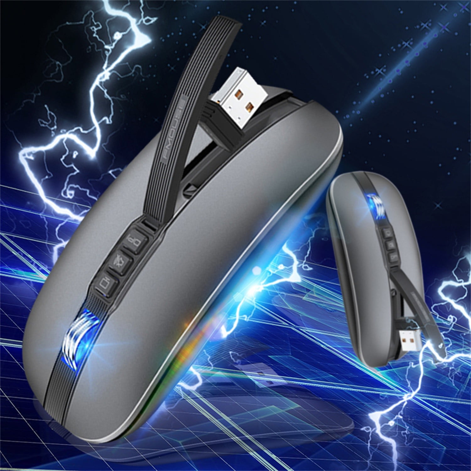 WANGJIAOID Drag Click Tape FMOUSE Wireless Mode Rechargeable Mice