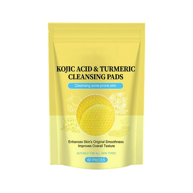 WANGJIAOID Face Lotion for Oily Skin 1x60pcTurmeric Cleansing Pads