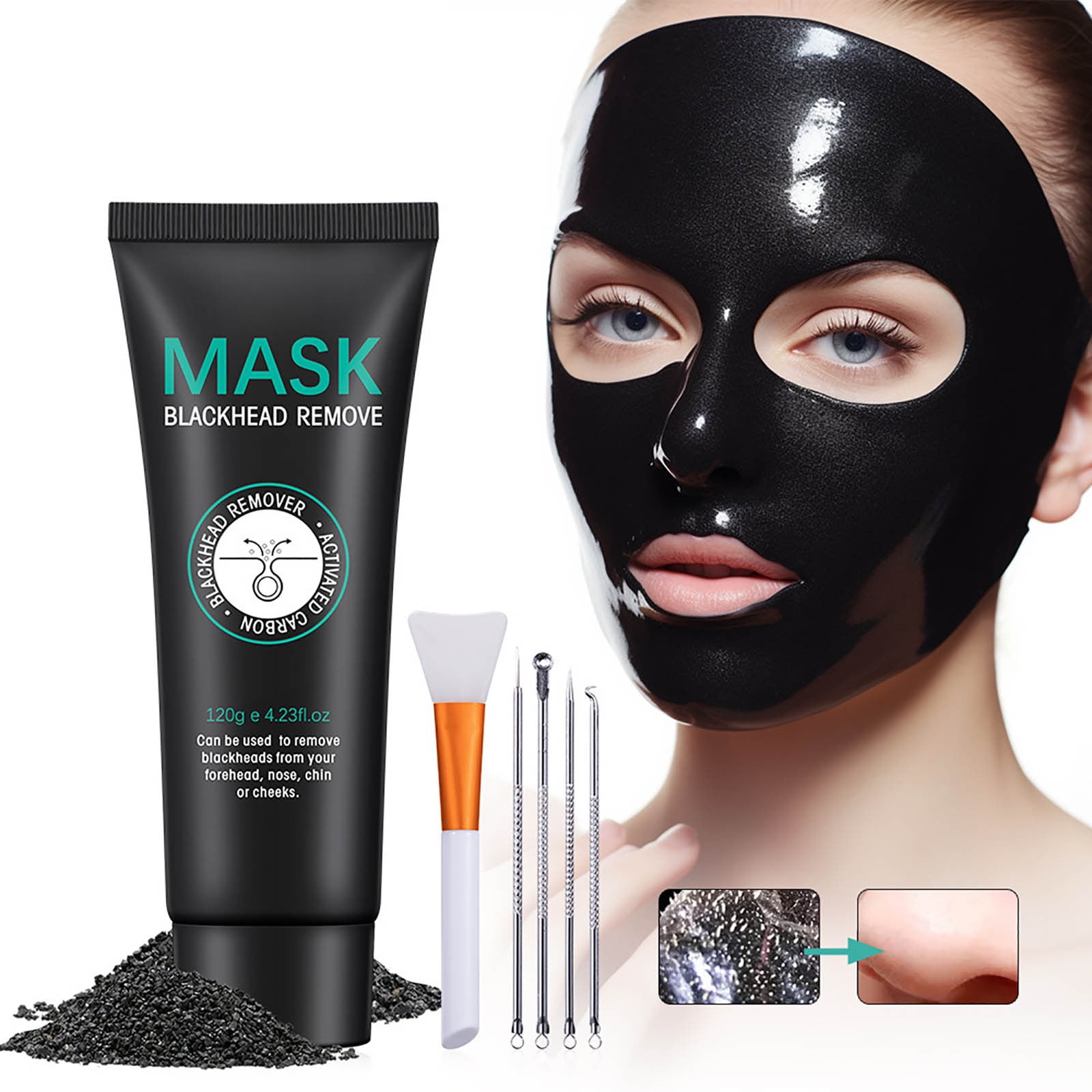 WANGJIAOID Face Peel 2 Salicylic +Blackhead Remover Peel Off Face For