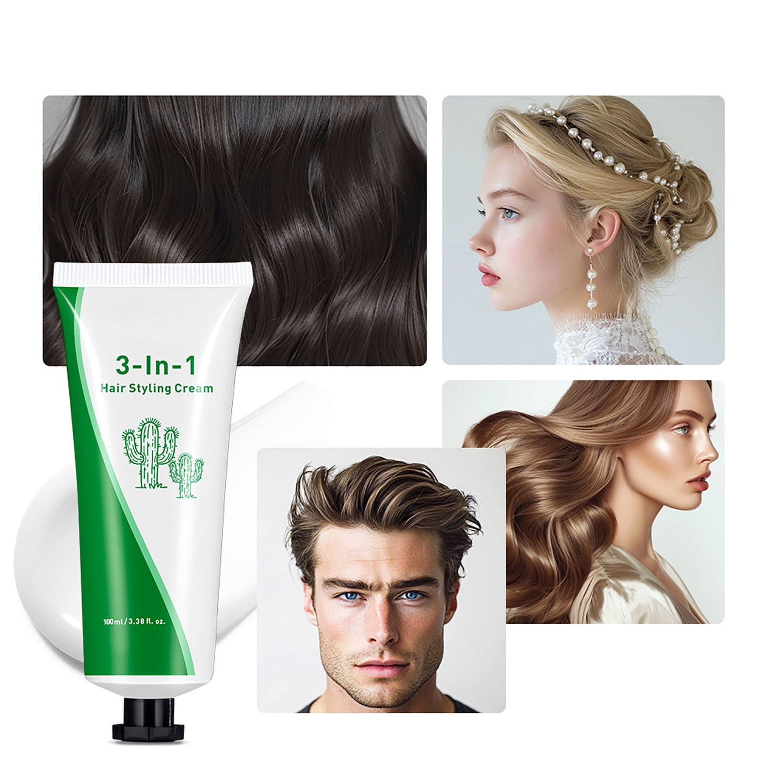 WANGJIAOID Hair Styling Long Lasting Styling Gel Quick Drying Hair Gel