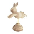 WANGJIAOID Hairspray Ornament Wooden Easter Bunny Spinning Ornament