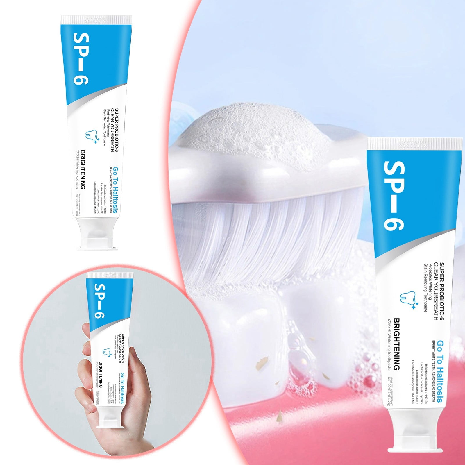 WANGJIAOID Japanese Toothpaste Sp 6 Toothpaste Sp 6 Probiotic Fresh