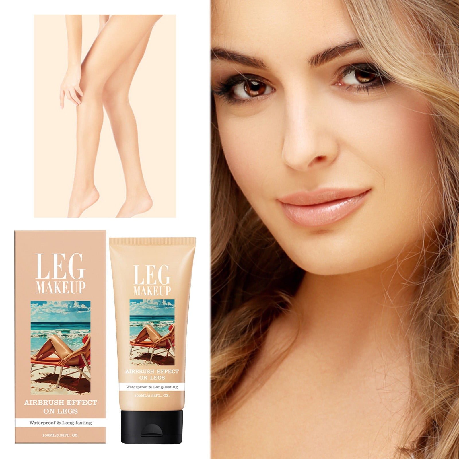 WANGJIAOID Leg Makeup Skin Tanning Foundation Even Skin Tone Concealer