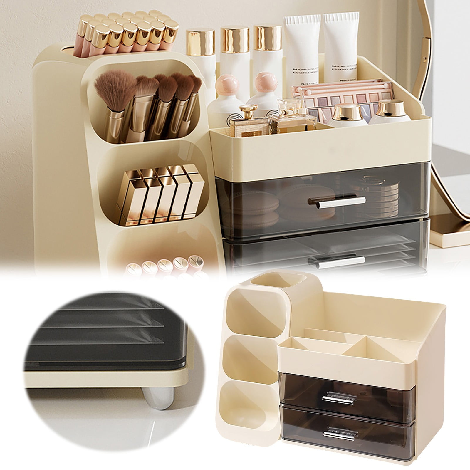 WANGJIAOID Make Organizers And Storage Makeup Organizer With Double