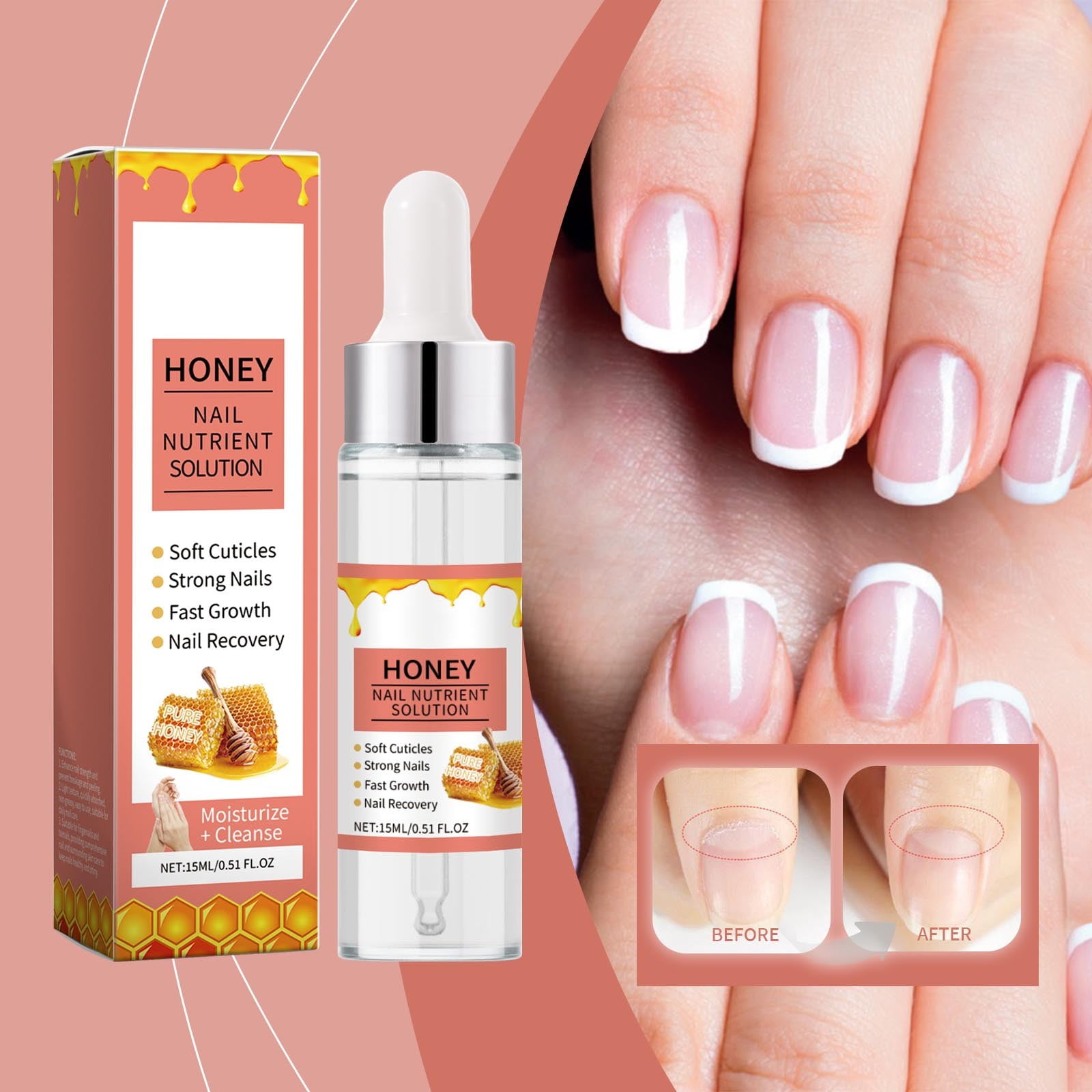 WANGJIAOID Moisturizing Nail Care Oil 15ml Nail Nutrition Care Hardener