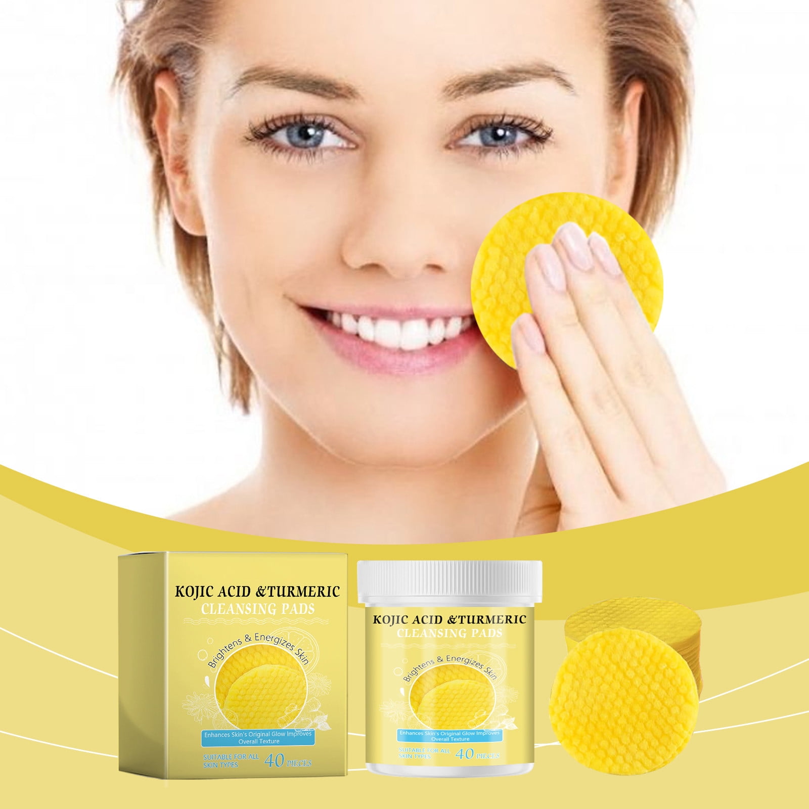 WANGJIAOID Nose Strips 40PCS Kojic Pads Kojic Pads Cleansing Pads Face