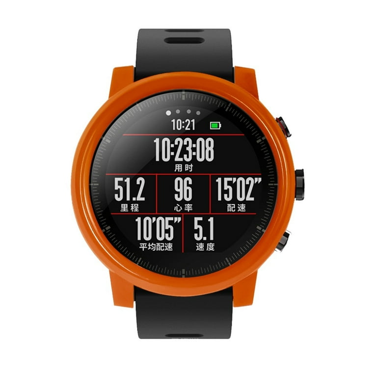 WANGJIAOID PC Case Cover for Xiaomi Huami AMAZFIT 2 2S Stratos Watch with Screen Protector Wristbands for Men Stylish Walmart