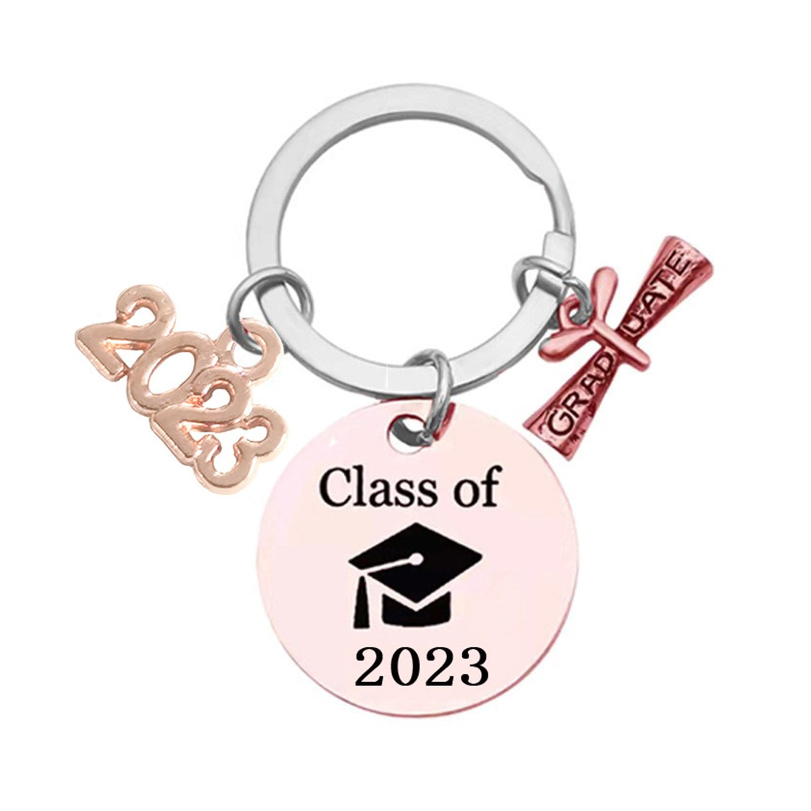 WANGJIAOID Class Of 2023 Graduates Inspirational Stainless Steel Key Blanks for Projects Bulk