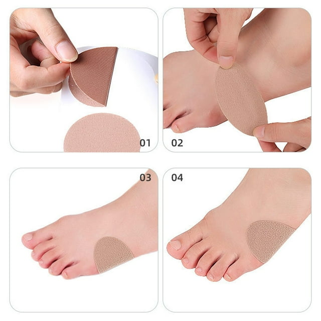 WANGJIAOID Pumice Stone for Feet with Handle 4 Packs Adhesive Blister