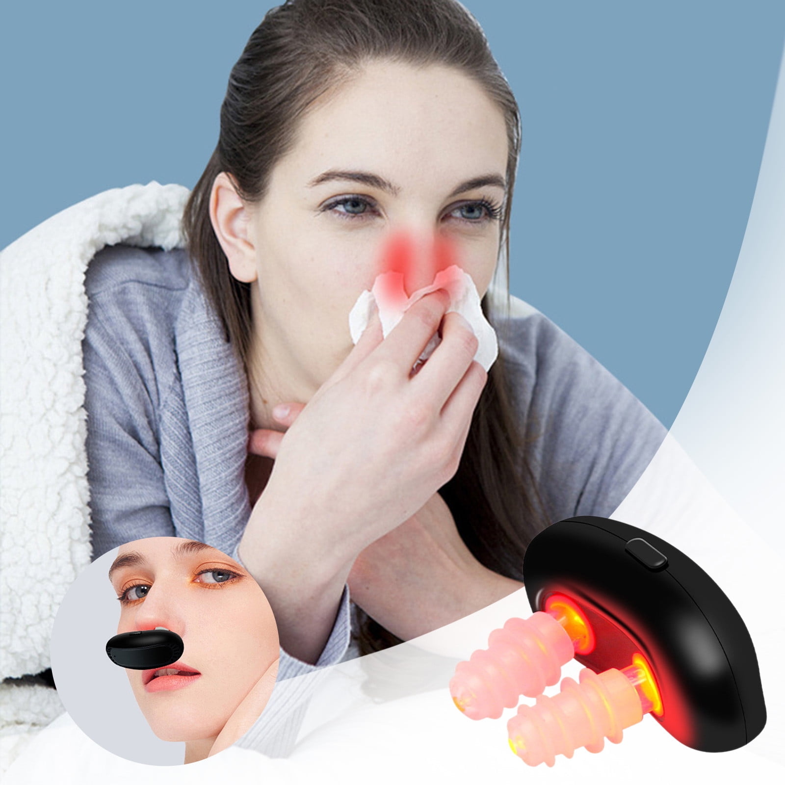 WANGJIAOID RespiRelief Red Light Nose Device head Strips Say Yes to