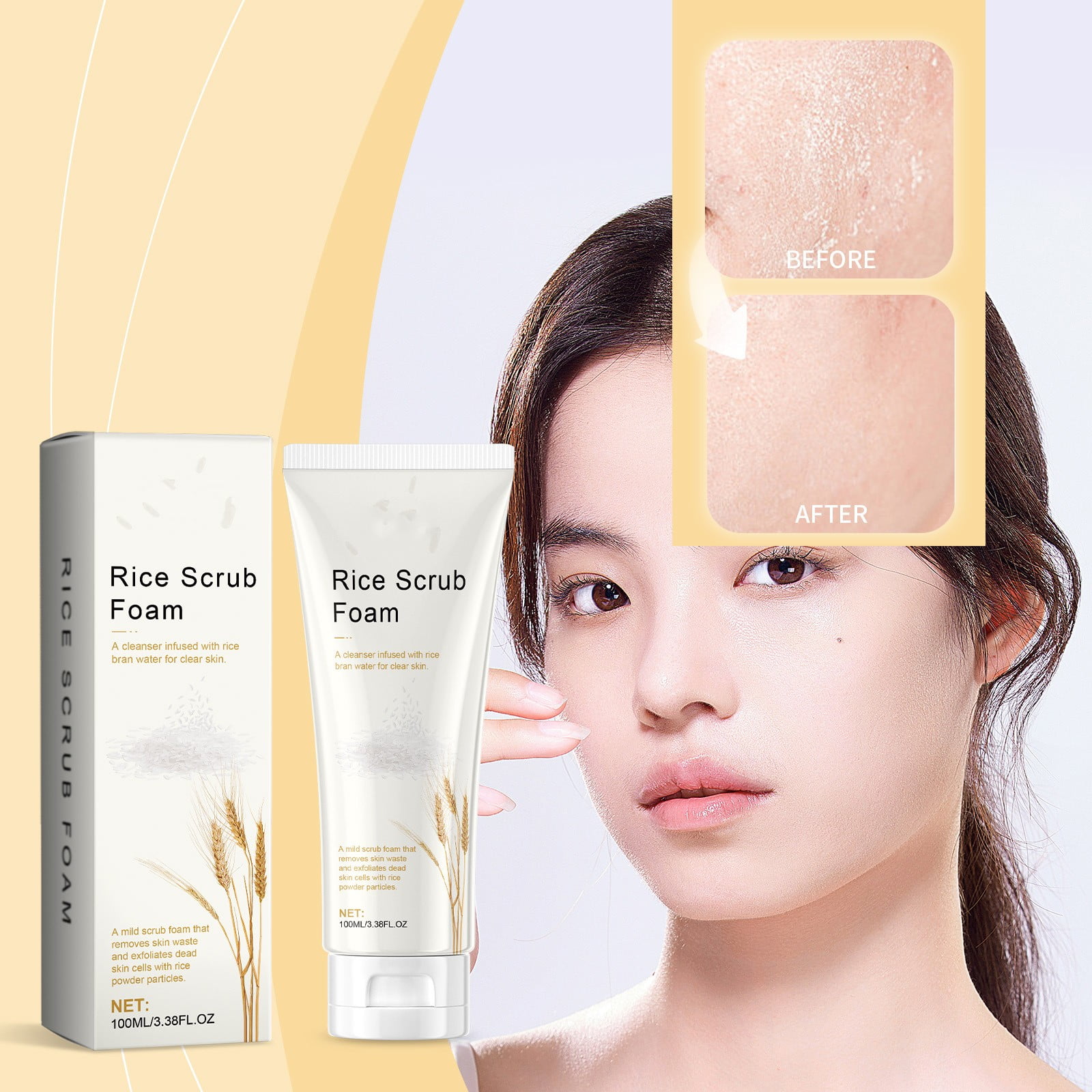 WANGJIAOID Revolutionizing With Natural Rice Cleanser Gentle Yet Deep