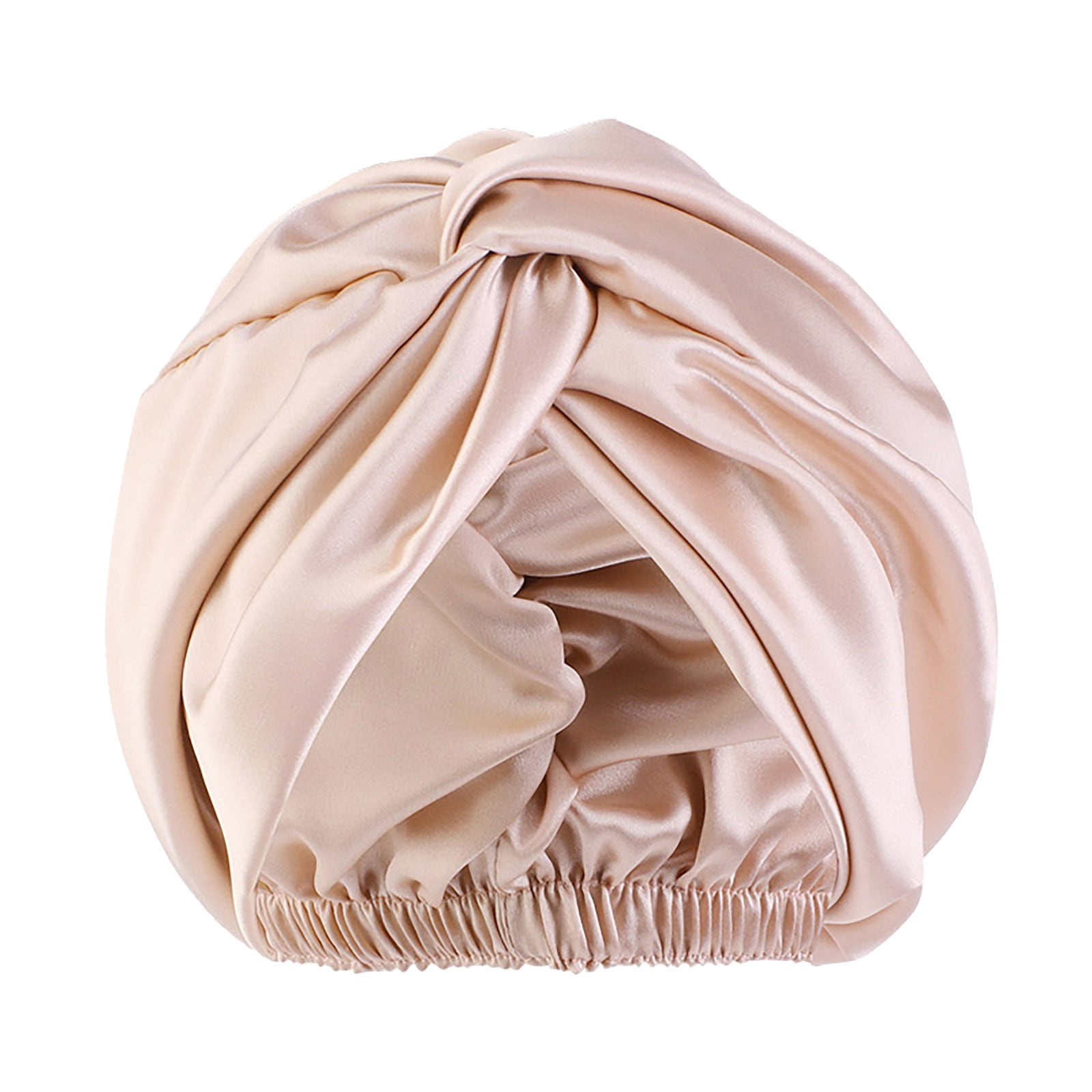 WANGJIAOID Shower Puffs with Handle Satin Silk Sleep Cap