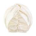 WANGJIAOID Shower Puffs with Handle Satin Silk Sleep Cap