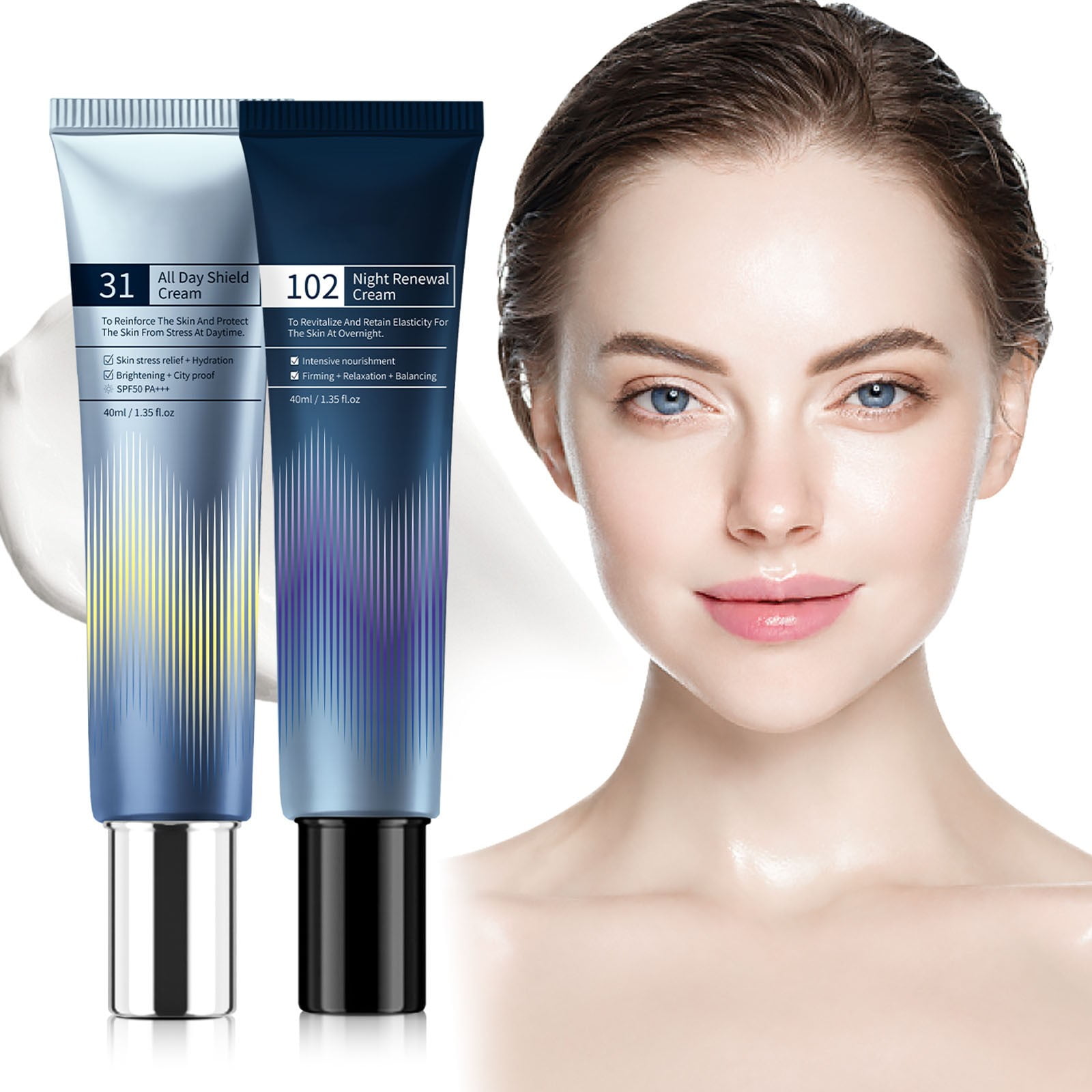 WANGJIAOID Skin Bleaching NightCream102 And Early Frost 31 Intensive