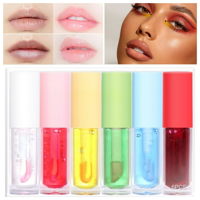 WANGJIAOID Skin Food 6 Color Fruit Flavor Temperature Changing Lip